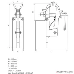 Étau De Serrage Forgé 5 Étau De Serrage Forgé -Outils Série Boutique 700154 01 G WE 8 Schmiede Schraubstock WZ jpg