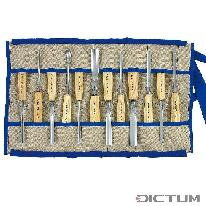 Jeu De Ciseaux De Sculpture Pfeil, Frêne, 12 Pièces