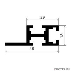 Rail à Rainure En T Veritas 915 Mm, Avec Butée Angulaire 5 Rail à Rainure En T Veritas 915 Mm, Avec Butée Angulaire -Outils Série Boutique 703898 01 G WE 8 Veritas T Nutschiene 915 mm mit Winkelanschlag WZ jpg