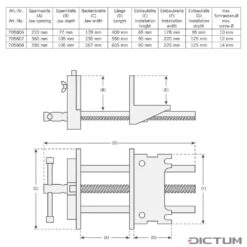 Étau D'établi Lourd, 210 Mm 5 Étau D'établi Lourd, 210 Mm -Outils Série Boutique 705806M 01 G WE 8 Schwere Spannzangen WZ jpg c1