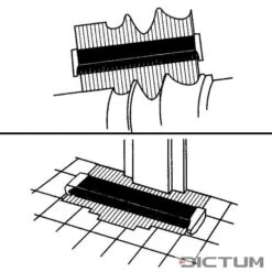 Jauge De Contour Avec Aiguilles En Acier Shinwa, Profondeur 48 Mm -Outils Série Boutique 707167 02 P WE 8 Shinwa Konturschablone mit Stahlnadeln WZ jpg c2