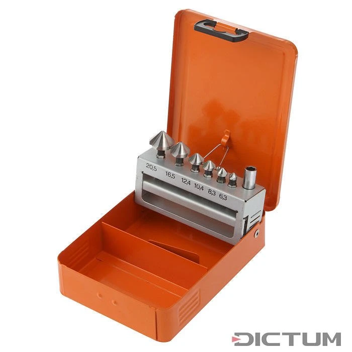 Jeu De Chanfreineurs 90°, Avec Porte-embout, 7 Pièces 3 Jeu De Chanfreineurs 90°, Avec Porte-embout, 7 Pièces