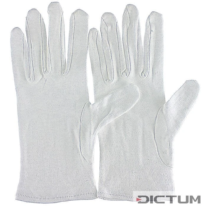 Gants En Coton, Extra-minces, 12 Pièces, Taille M