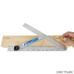 Fausse-équerre De Charpentier Shinwa à Graduation, 300 Mm -Outils Série Boutique 717227 01 A WE 8 Shinwa Zimmerer Schmiege mit Gradskala WZ jpg
