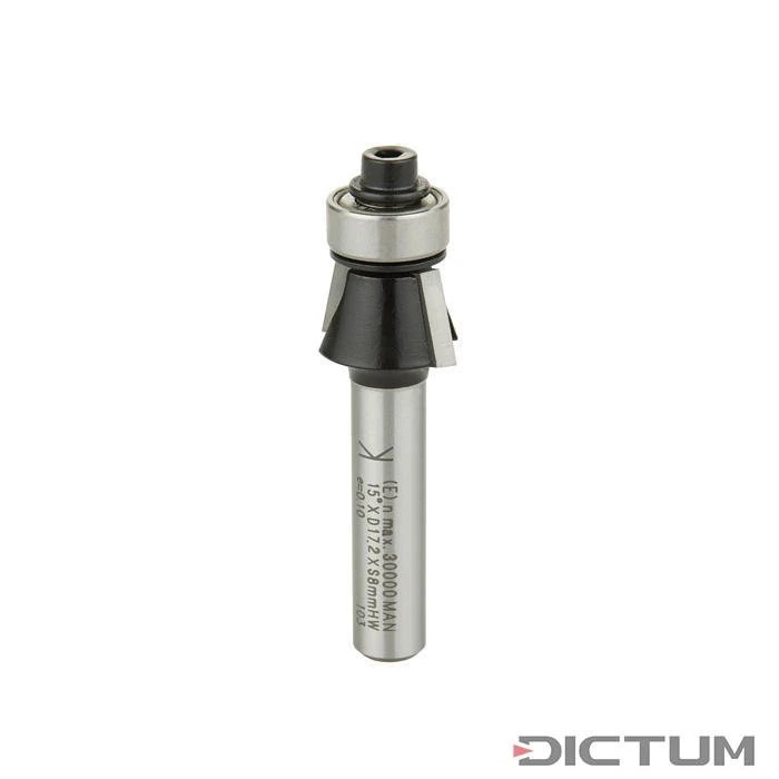 Fraise à Chanfreiner HW, Avec Roulement à Billes, Queue Ø 8 Mm, 15°