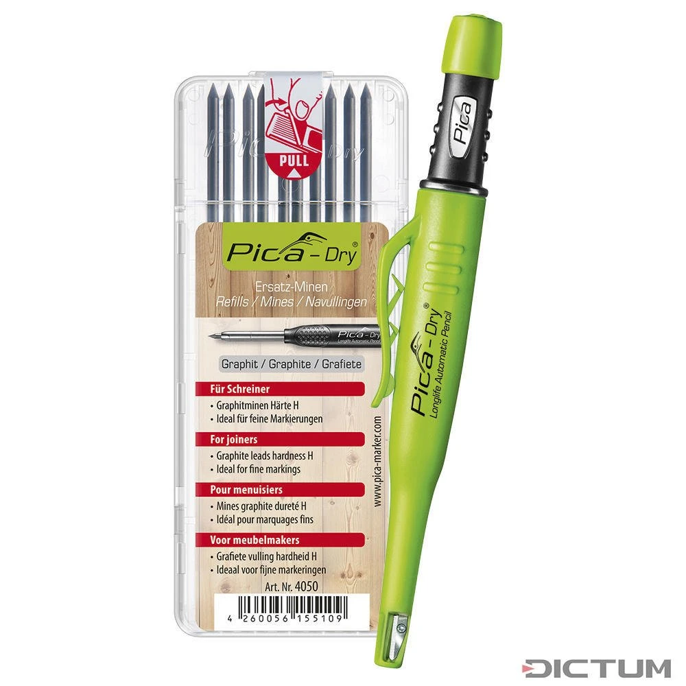 Crayon PICA DRY Longlife Automatic Pen, Jeu/mines En Graphite, Résistant à L'eau