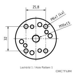 Poteau De Montage DICTUM SSP Pour Serre-joint Rapide -Outils Série Boutique 728990 01 G WE 8 DICTUM Montagepfosten SSP f r Schnellspanner WZ jpg