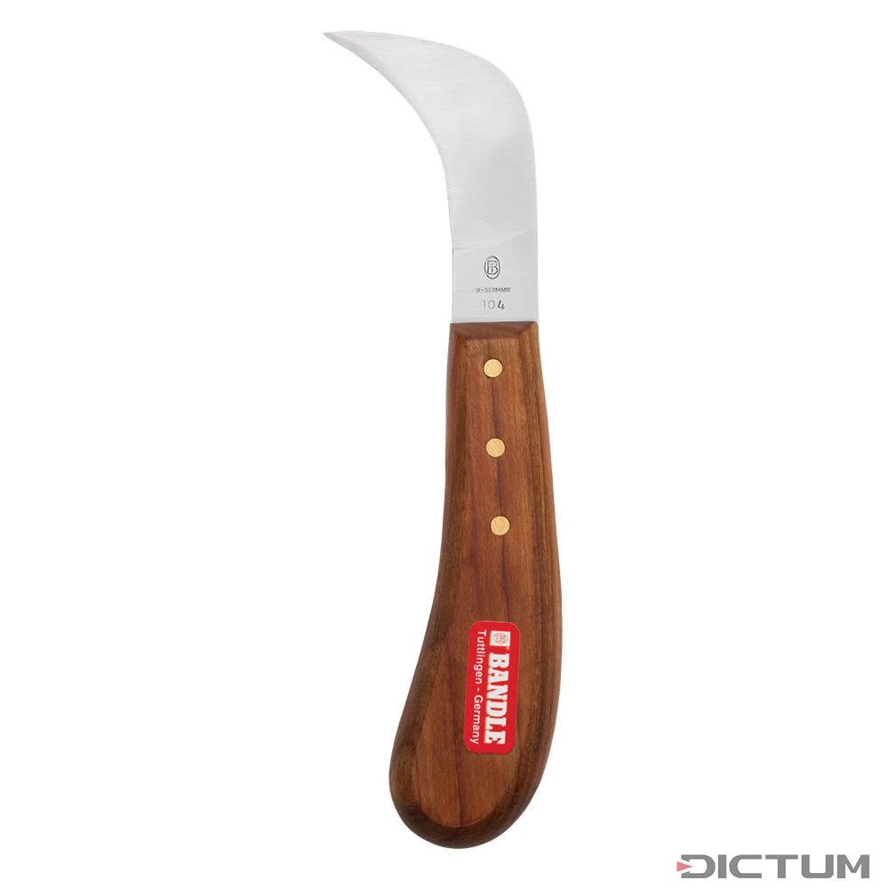 Couteau à Cuir Et à Linoléum Bandle, Manche En Merisier 3 Couteau à Cuir Et à Linoléum Bandle, Manche En Merisier